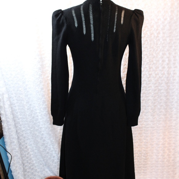 St John for Lillie Rubin Vintage Black Puff Sleeve - Picture 4 of 7